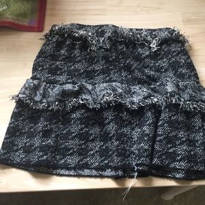 Frilled mini-skirt